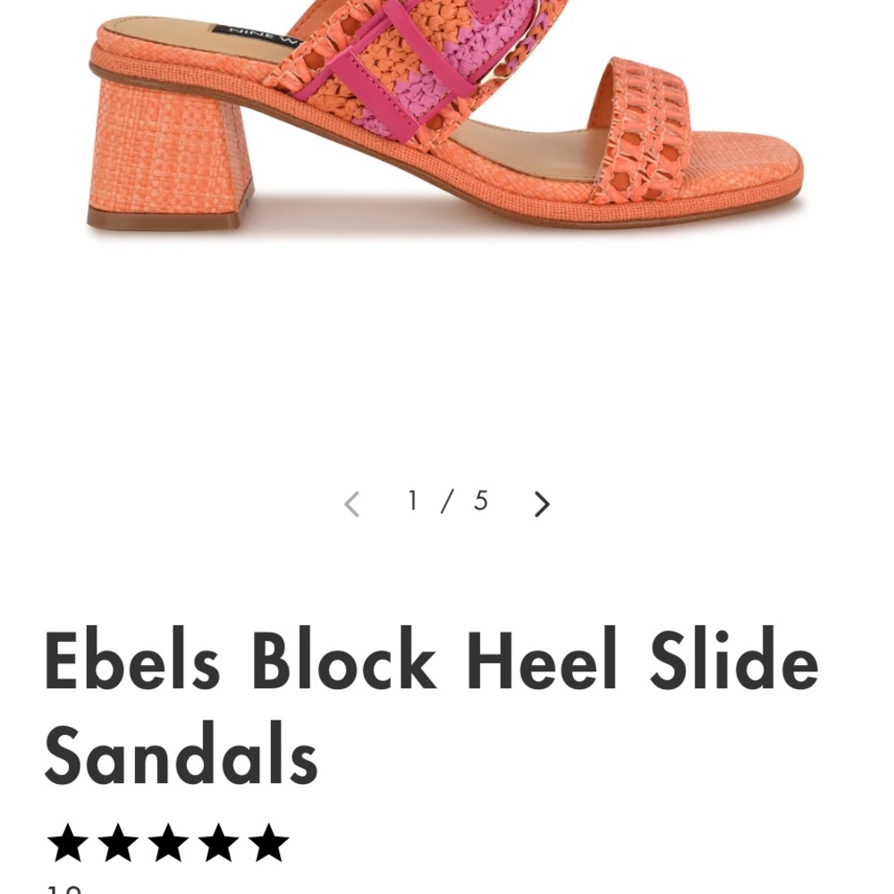 Stylish Orange and Pink Women's Sandals - Picture 3 of 4